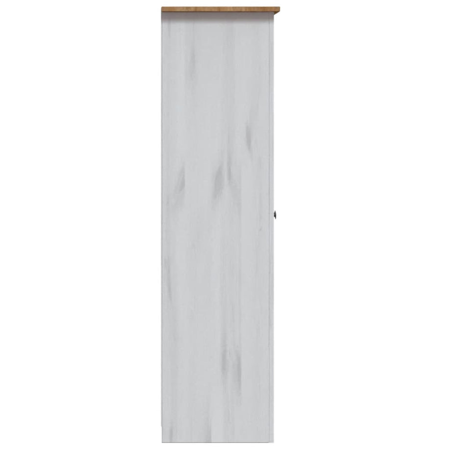 Kledingkast Panama Range 8X50X7,5 Cm Grenenhout 118 x 50 x 171.5 cm Wit