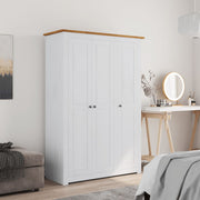 Kledingkast grenenhout wit 118x50x171,5 cm