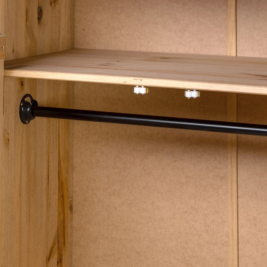 Kledingkast Panama Range 80X50X7,5 Cm Massief Grenenhout 80 x 50 x 171.5 cm Bruin
