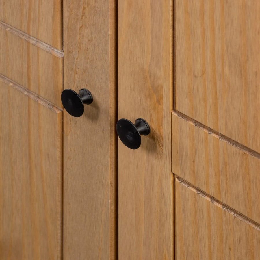 Kledingkast Panama Range 80X50X7,5 Cm Massief Grenenhout 80 x 50 x 171.5 cm Bruin
