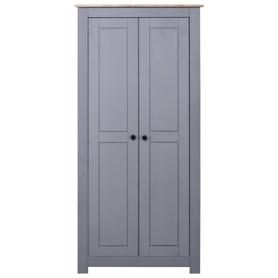 Kledingkast Panama Range 80X50X7,5Cm Massief Grenenhout 80 x 50 x 171.5 cm Grijs