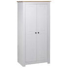 Wardrobe Panama Range 80x50x171.5 cm solid pine wood white