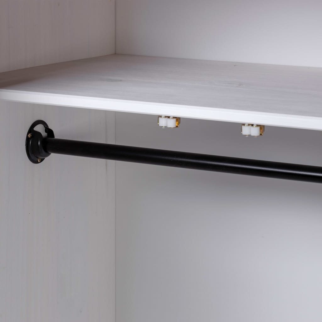 Kledingkast Panama Range 80X50X7,5 Cm Massief Grenenhout 80 x 50 x 171.5 cm Wit