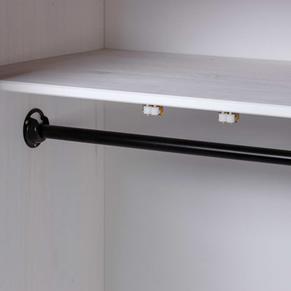 Kledingkast Panama Range 80X50X7,5 Cm Massief Grenenhout 80 x 50 x 171.5 cm Wit