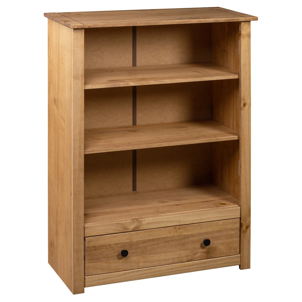Boekenkast Panama Range 80X35X0 Cm Massief Grenenhout Bruin