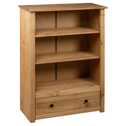 Boekenkast Panama Range 80X35X0 Cm Massief Grenenhout Bruin