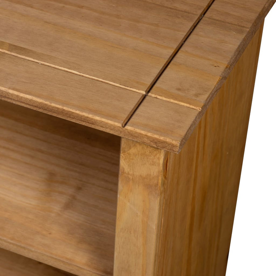 Boekenkast Panama Range 80X35X0 Cm Massief Grenenhout Bruin