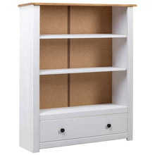 Boekenkast Panama Range 80X35X110 Cm Massief Grenenhout Wit