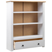 Boekenkast Panama Range 80X35X110 Cm Massief Grenenhout Wit