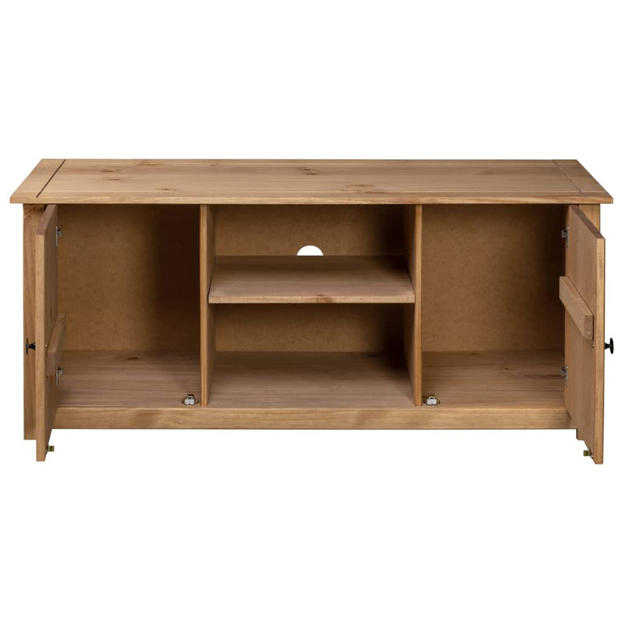 Tv-Kast Panama Range 20X40X50 Cm Massief Grenenhout Bruin