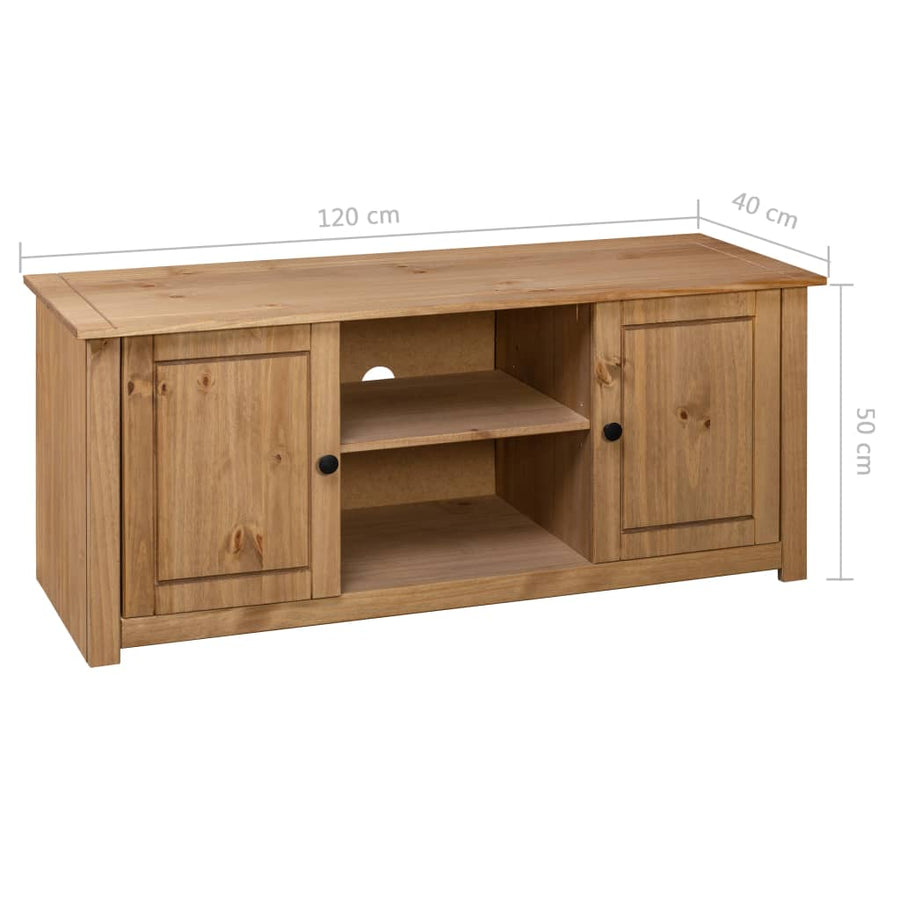 Tv-Kast Panama Range 20X40X50 Cm Massief Grenenhout Bruin