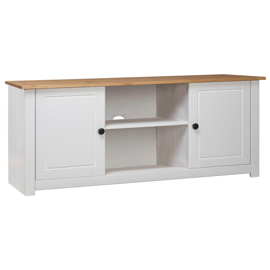 Tv-Kast Panama Range 20X40X50 Cm Massief Grenenhout Wit