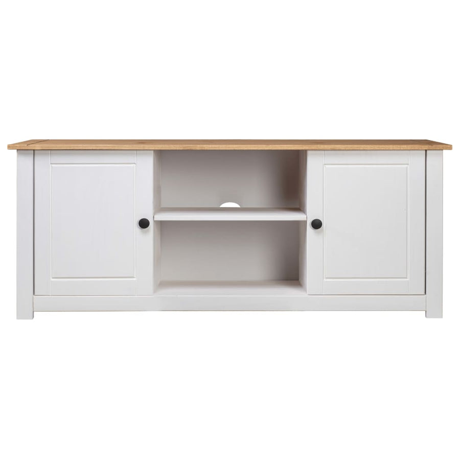 Tv-Kast Panama Range 20X40X50 Cm Massief Grenenhout Wit