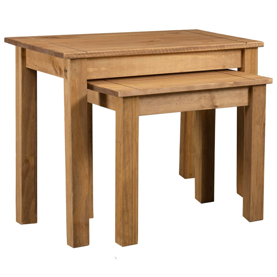 -Delige Tafeltjesset Panama Range Massief Grenenhout Bruin