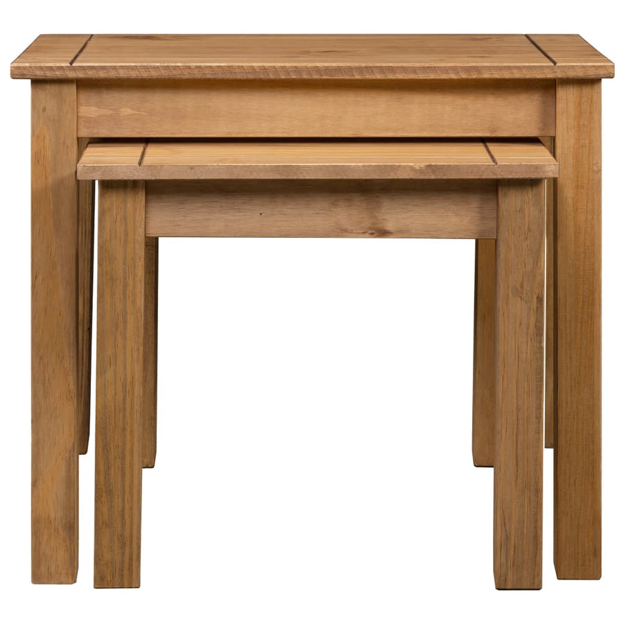 -Delige Tafeltjesset Panama Range Massief Grenenhout Bruin