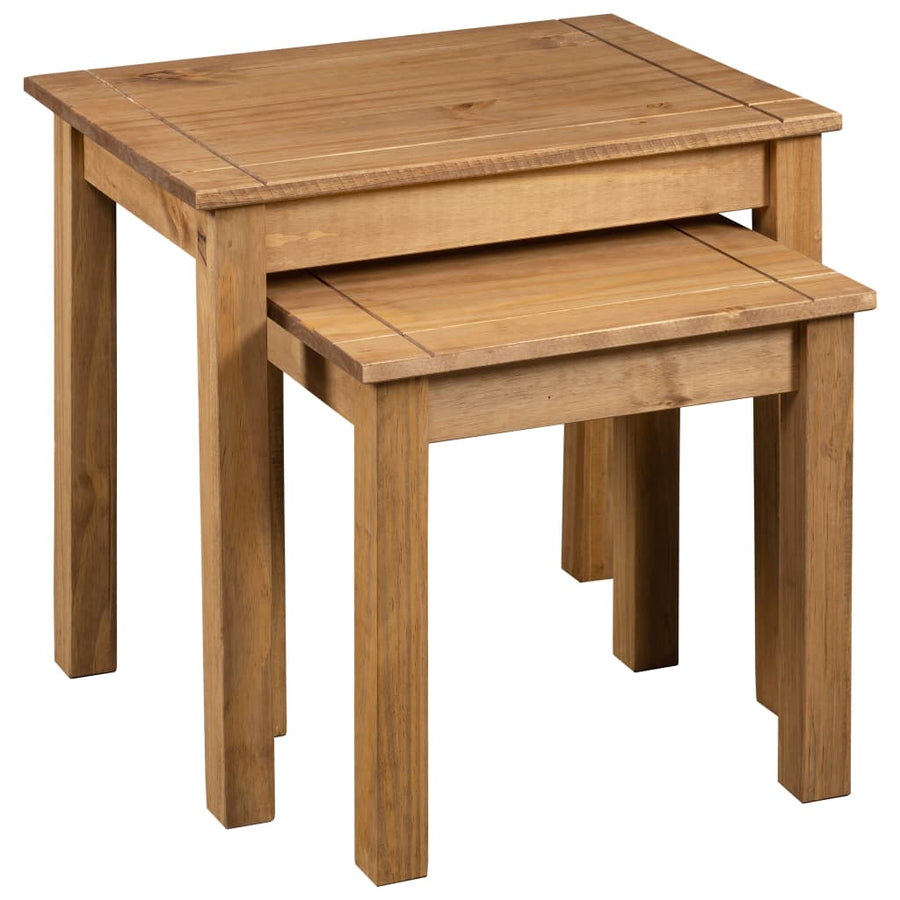 -Delige Tafeltjesset Panama Range Massief Grenenhout Bruin