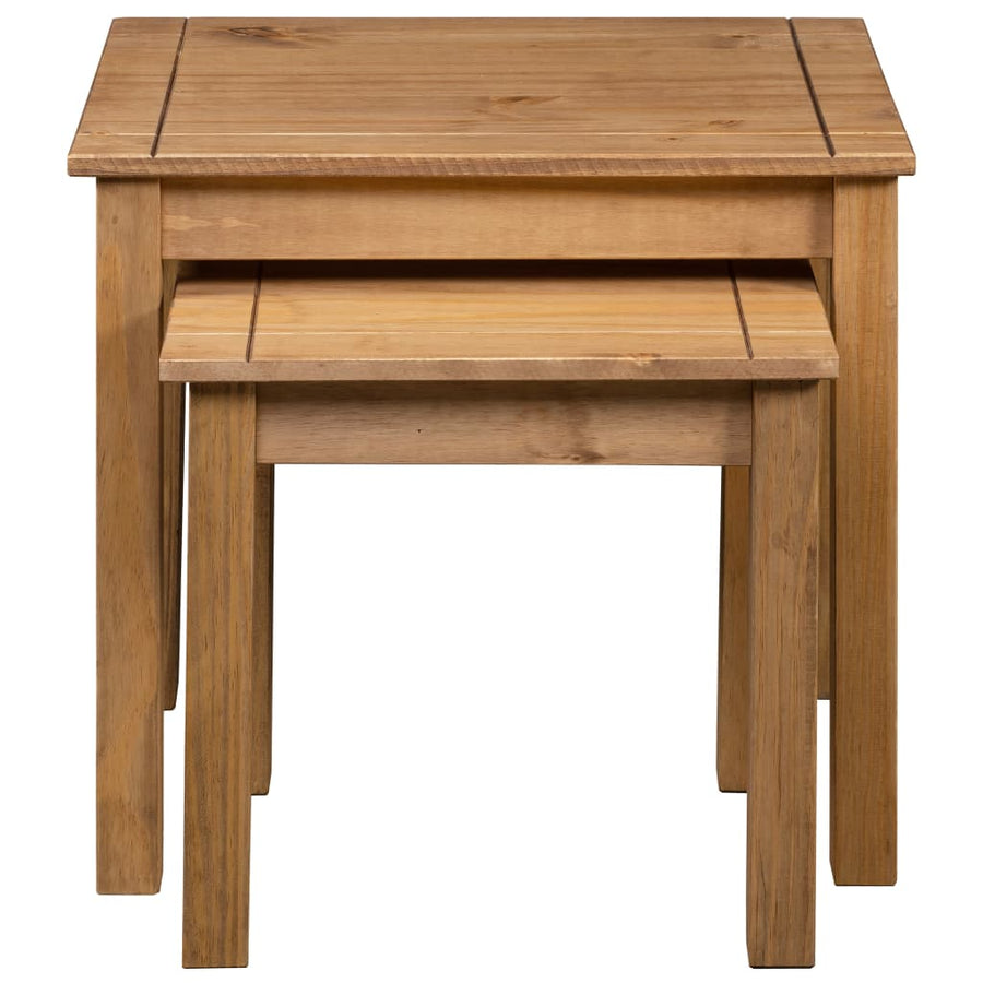 -Delige Tafeltjesset Panama Range Massief Grenenhout Bruin