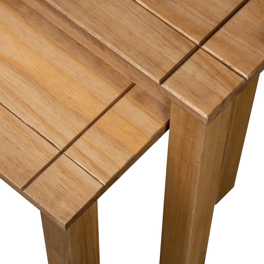 -Delige Tafeltjesset Panama Range Massief Grenenhout Bruin
