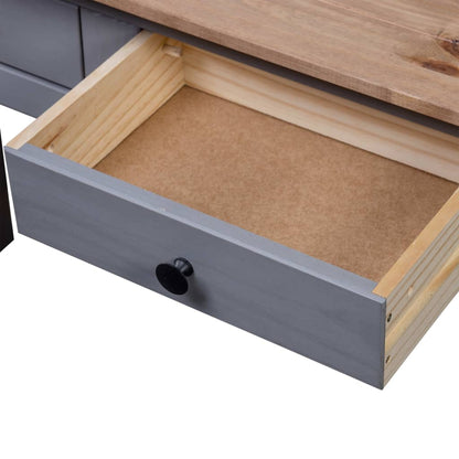 Wandtafel Panama Range 110X40X72 Cm Massief Grenenhout Grijs