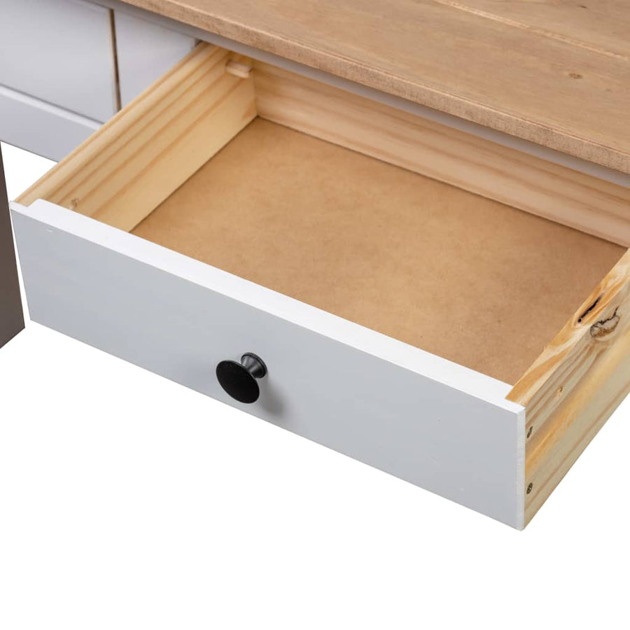 Wandtafel Panama Range 0X40X72 Cm Massief Grenenhout Wit