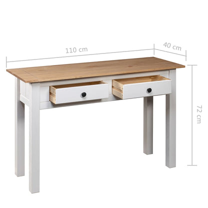 Wandtafel Panama Range 0X40X72 Cm Massief Grenenhout Wit