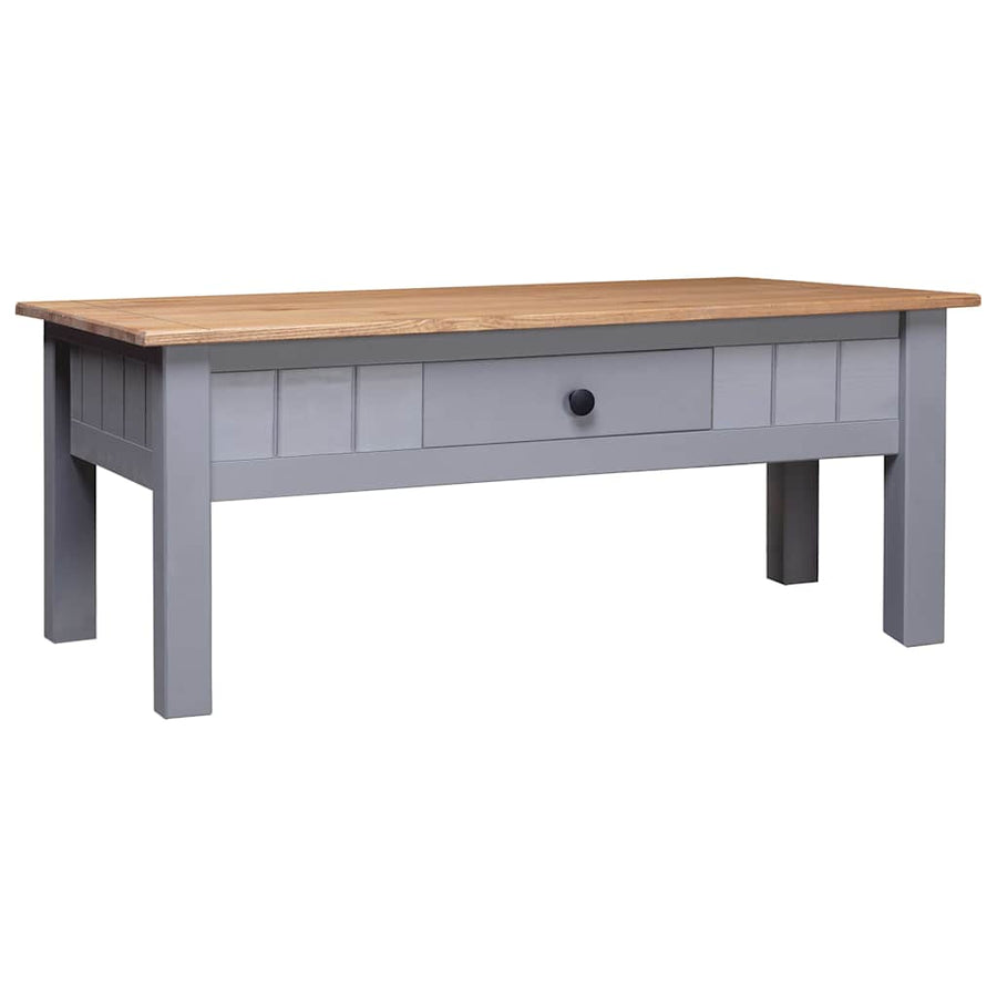 Salontafel Panama Range 100X60X45 Cm Massief Grenenhout Grijs