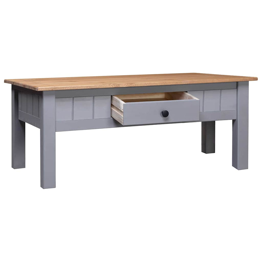 Salontafel Panama Range 100X60X45 Cm Massief Grenenhout Grijs