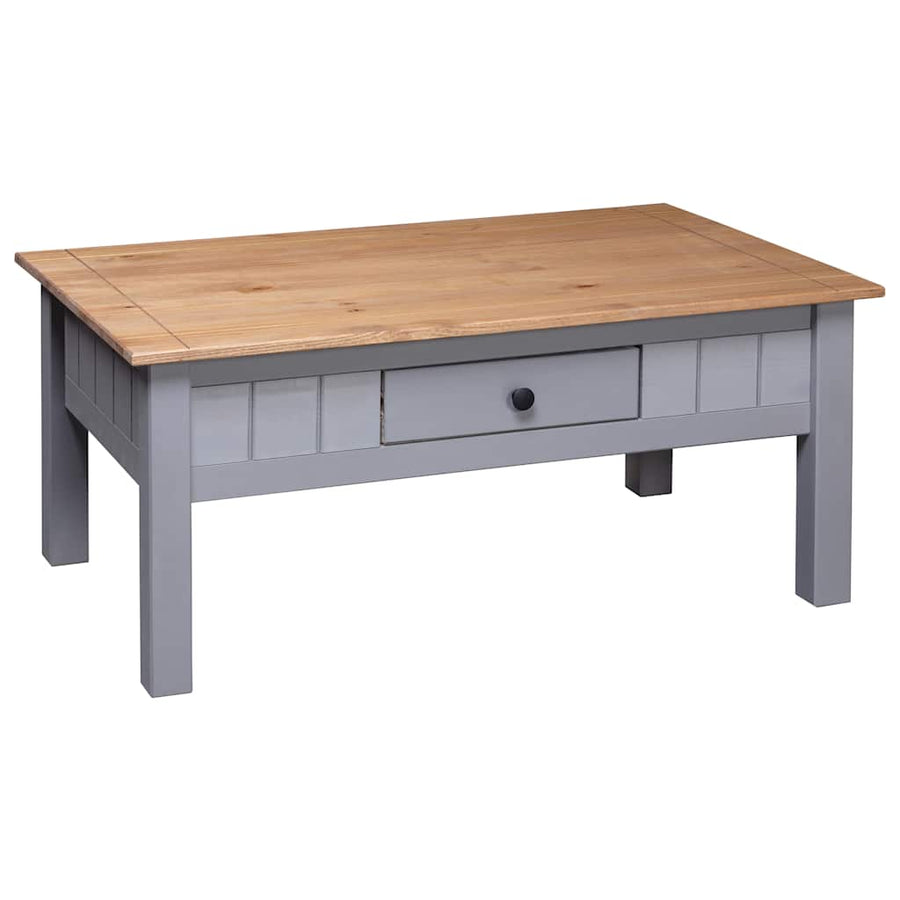 Salontafel Panama Range 100X60X45 Cm Massief Grenenhout Grijs