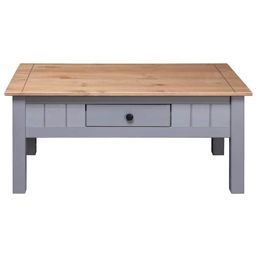 Salontafel Panama Range 100X60X45 Cm Massief Grenenhout Grijs