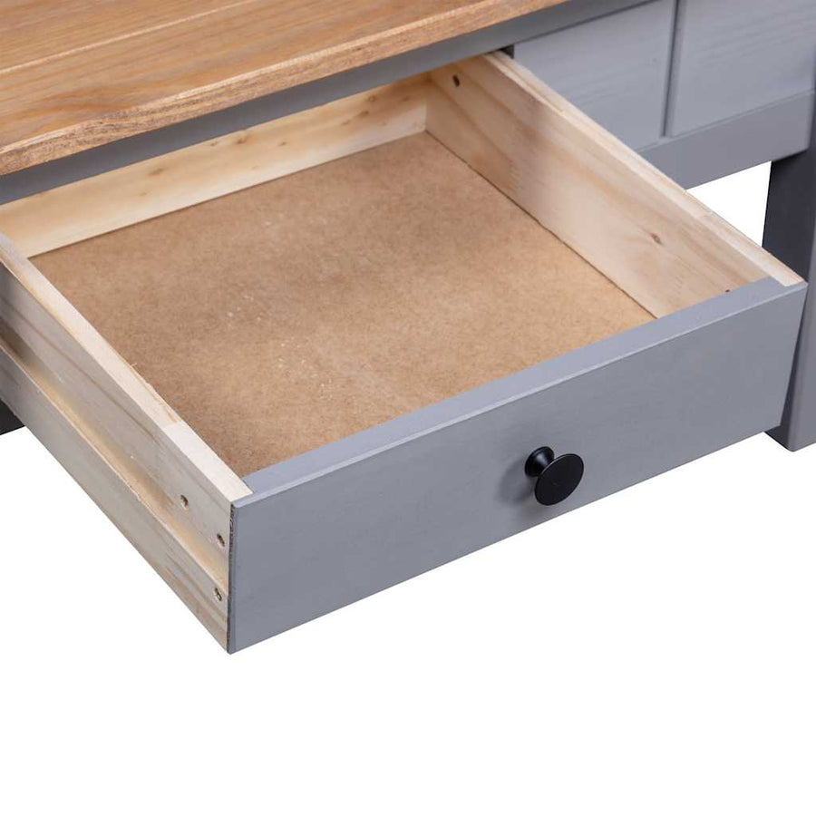 Salontafel Panama Range 100X60X45 Cm Massief Grenenhout Grijs