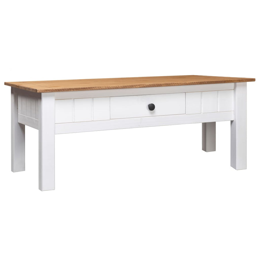 Salontafel Panama Range 00X60X45 Cm Massief Grenenhout Wit