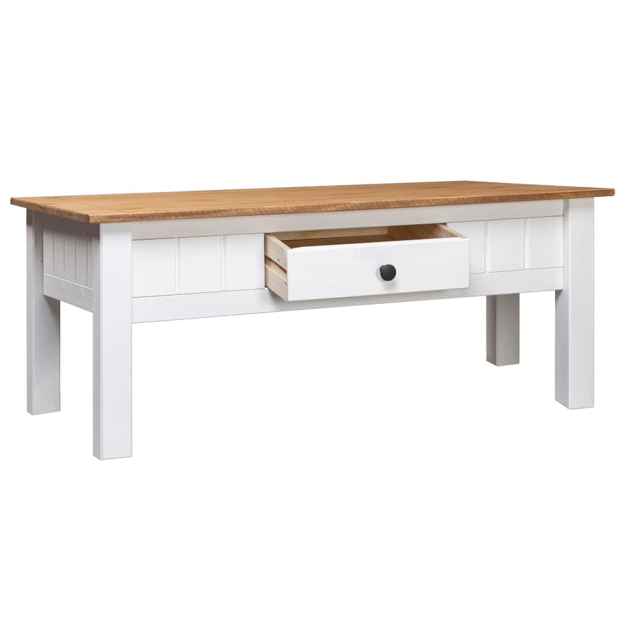 Salontafel Panama Range 00X60X45 Cm Massief Grenenhout Wit