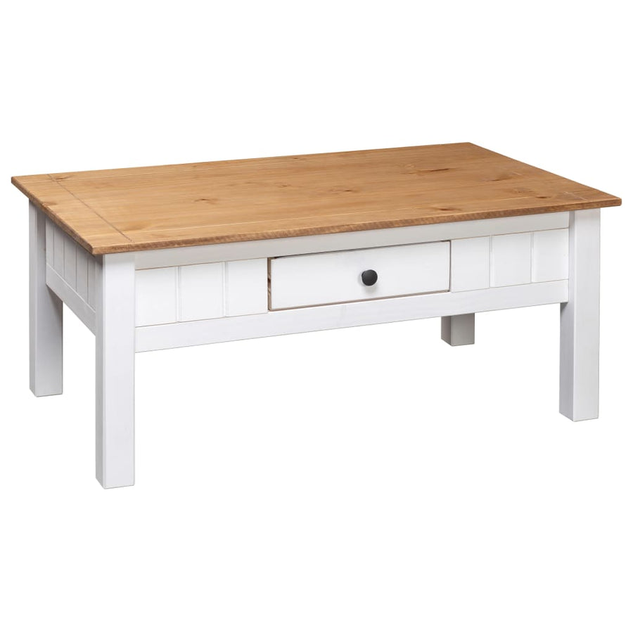 Salontafel Panama Range 00X60X45 Cm Massief Grenenhout Wit