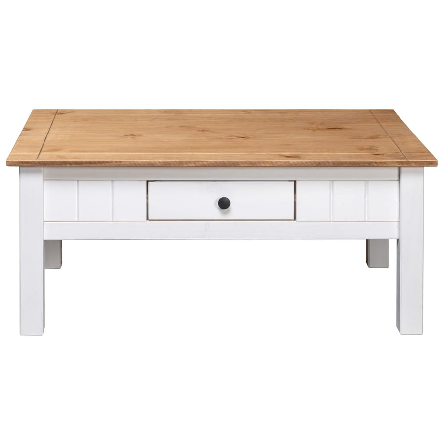 Salontafel Panama Range 00X60X45 Cm Massief Grenenhout Wit