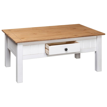 Salontafel Panama Range 00X60X45 Cm Massief Grenenhout Wit