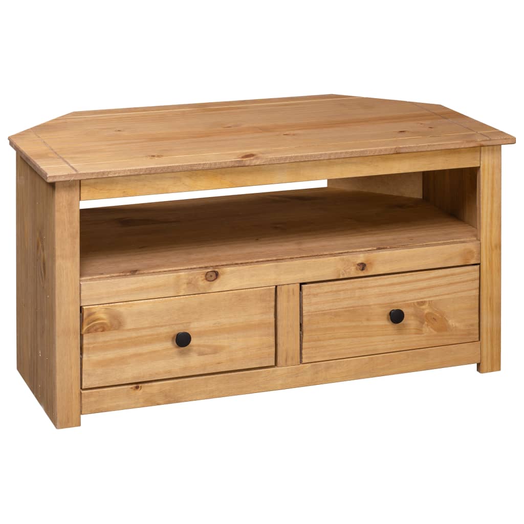Tv-Hoekkast Panama Range 93X49X49 Cm Massief Grenenhout Bruin