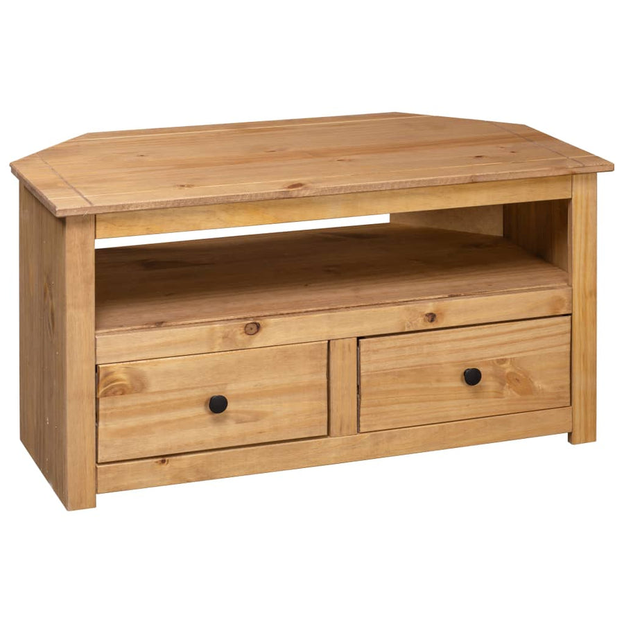 Tv-Hoekkast Panama Range 93X49X49 Cm Massief Grenenhout Bruin