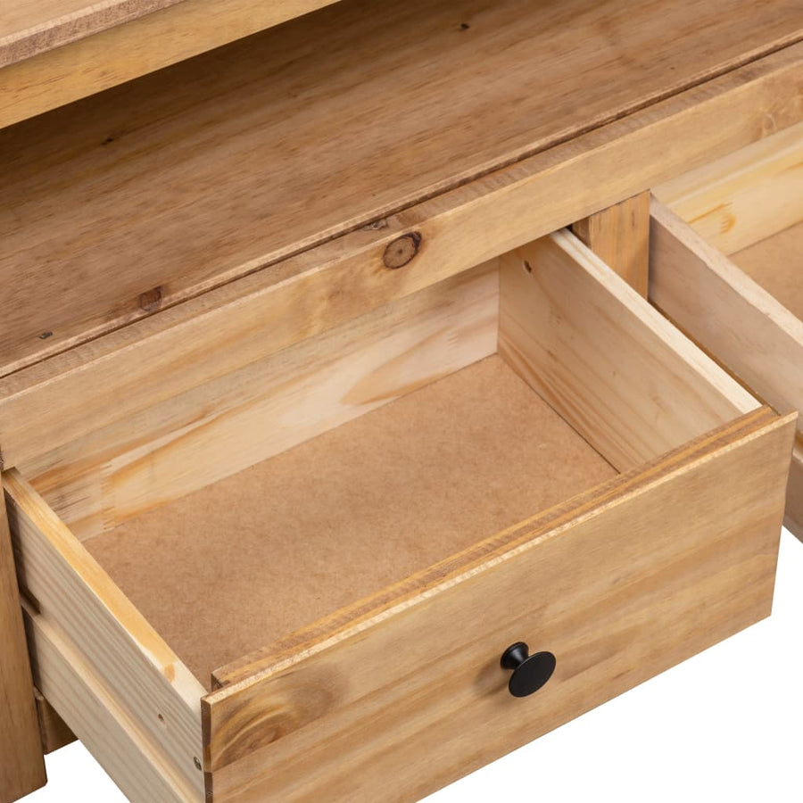 Tv-Hoekkast Panama Range 93X49X49 Cm Massief Grenenhout Bruin