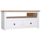 TV Corner Cabinet Panama Range 93x49x49 cm Solid Pine White