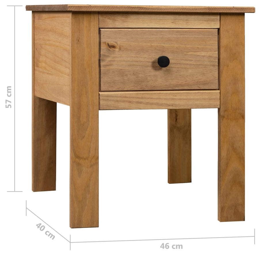 Nachtkastje Panama Range 46X40X57 Cm Grenenhout Bruin