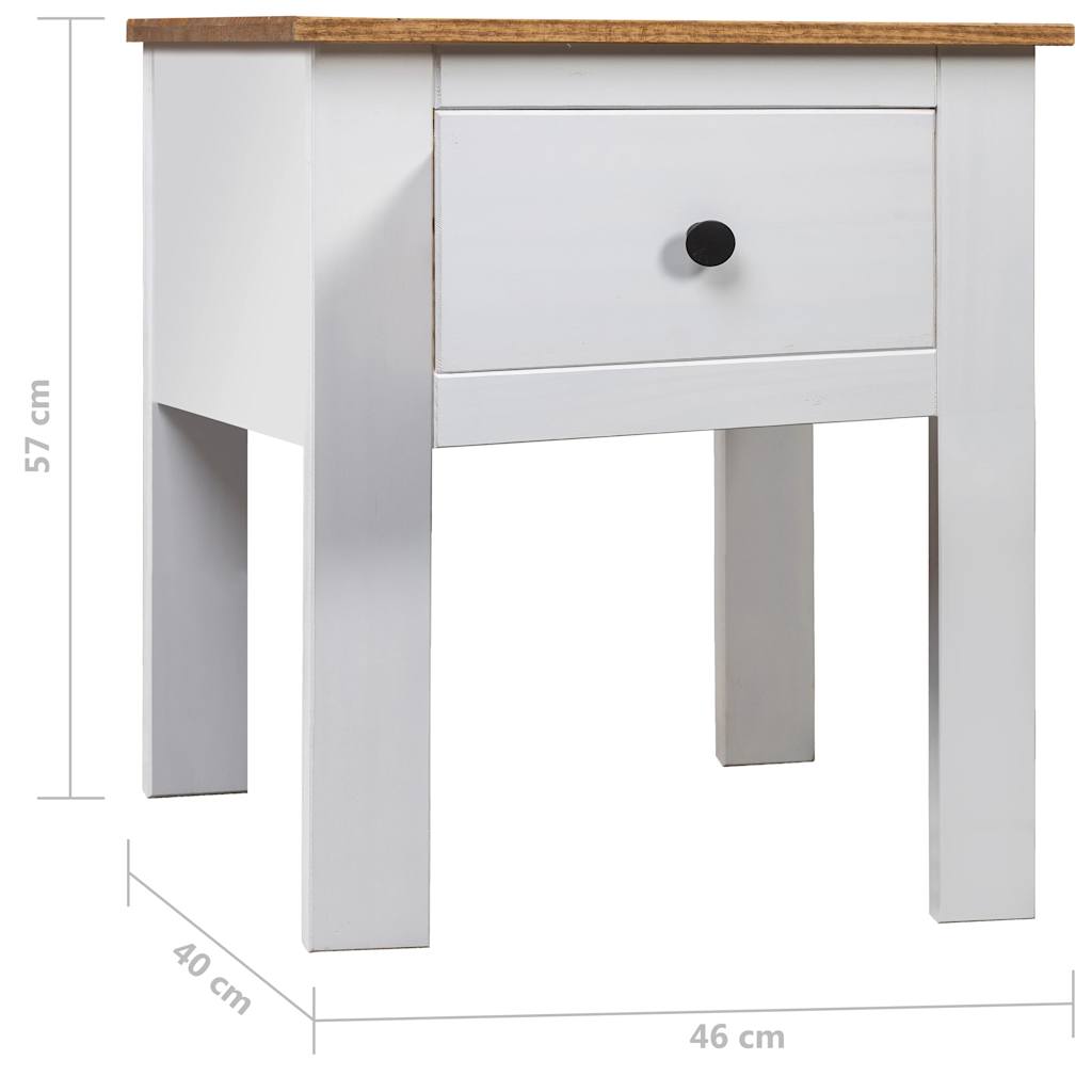 Nachtkastje Panama Range 46X40X57 Cm Grenenhout Wit