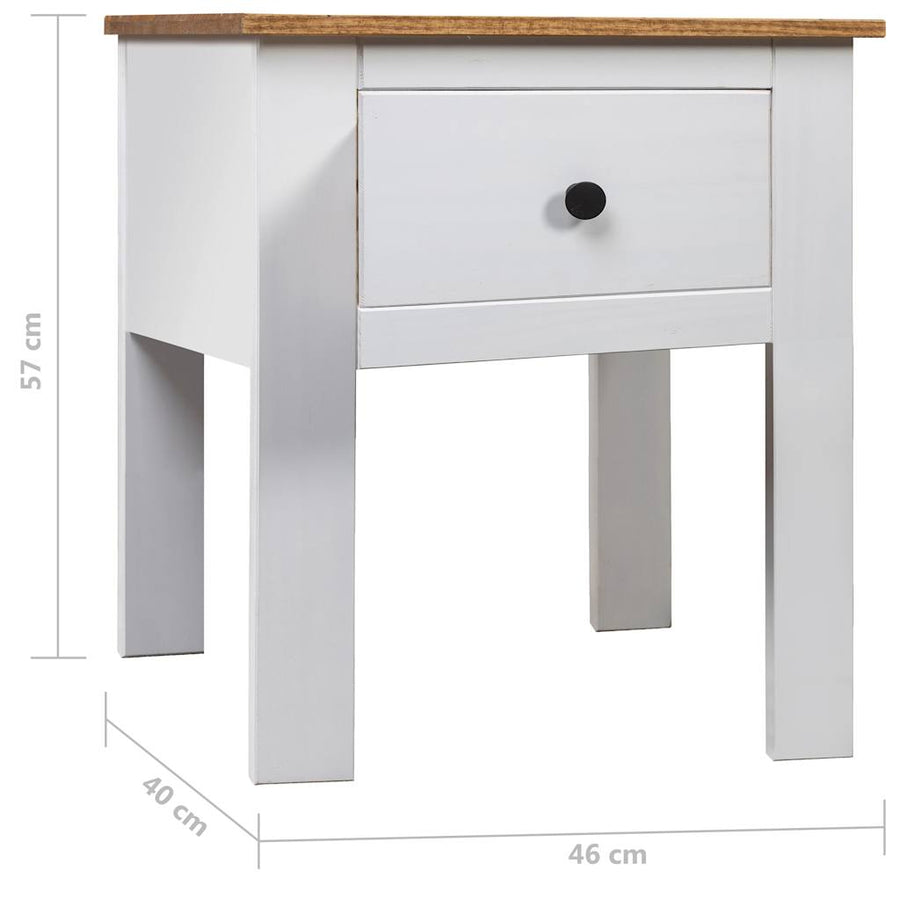 Nachtkastje Panama Range 46X40X57 Cm Grenenhout Wit