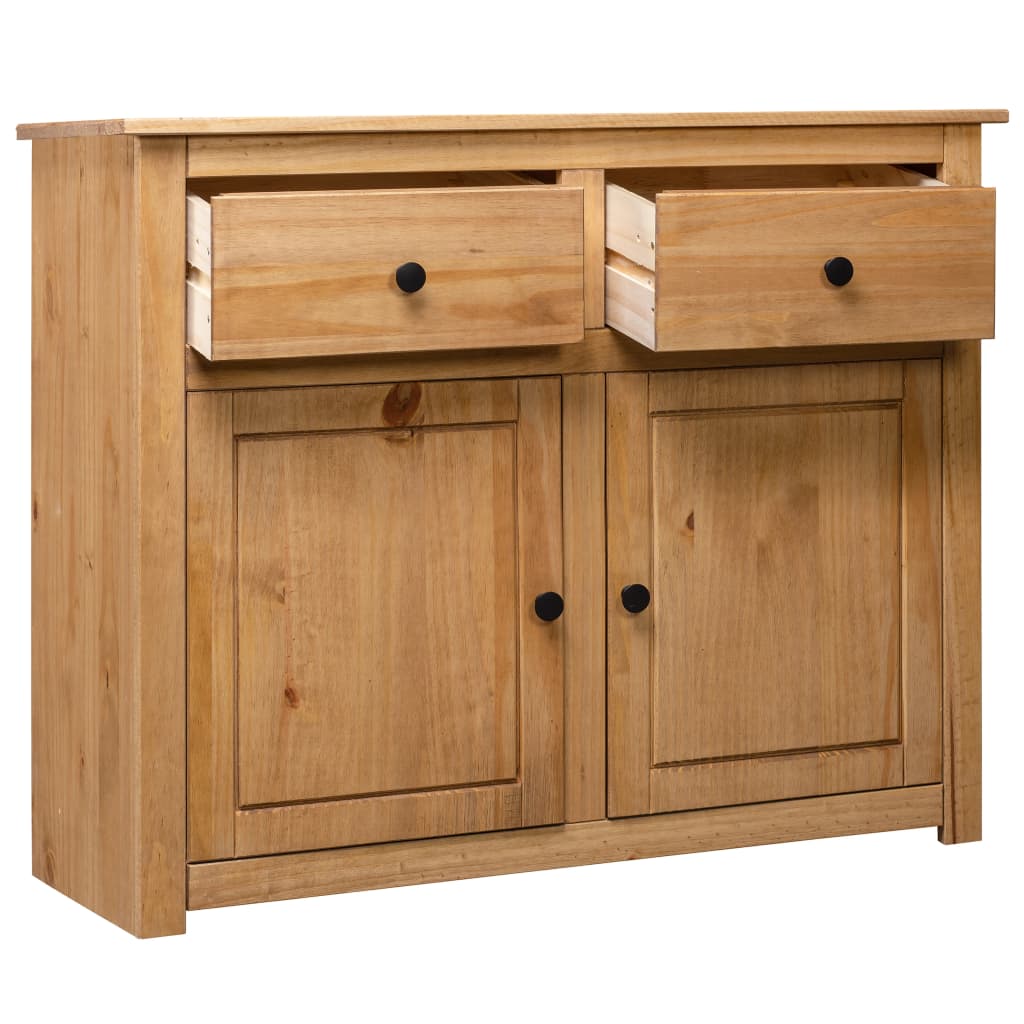 Dressoir Panama Range 93X40X80 Cm Massief Grenenhout Bruin