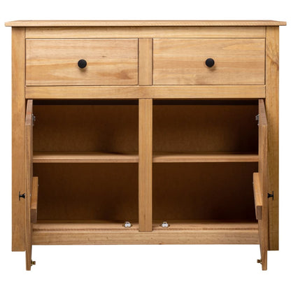 Dressoir Panama Range 93X40X80 Cm Massief Grenenhout Bruin