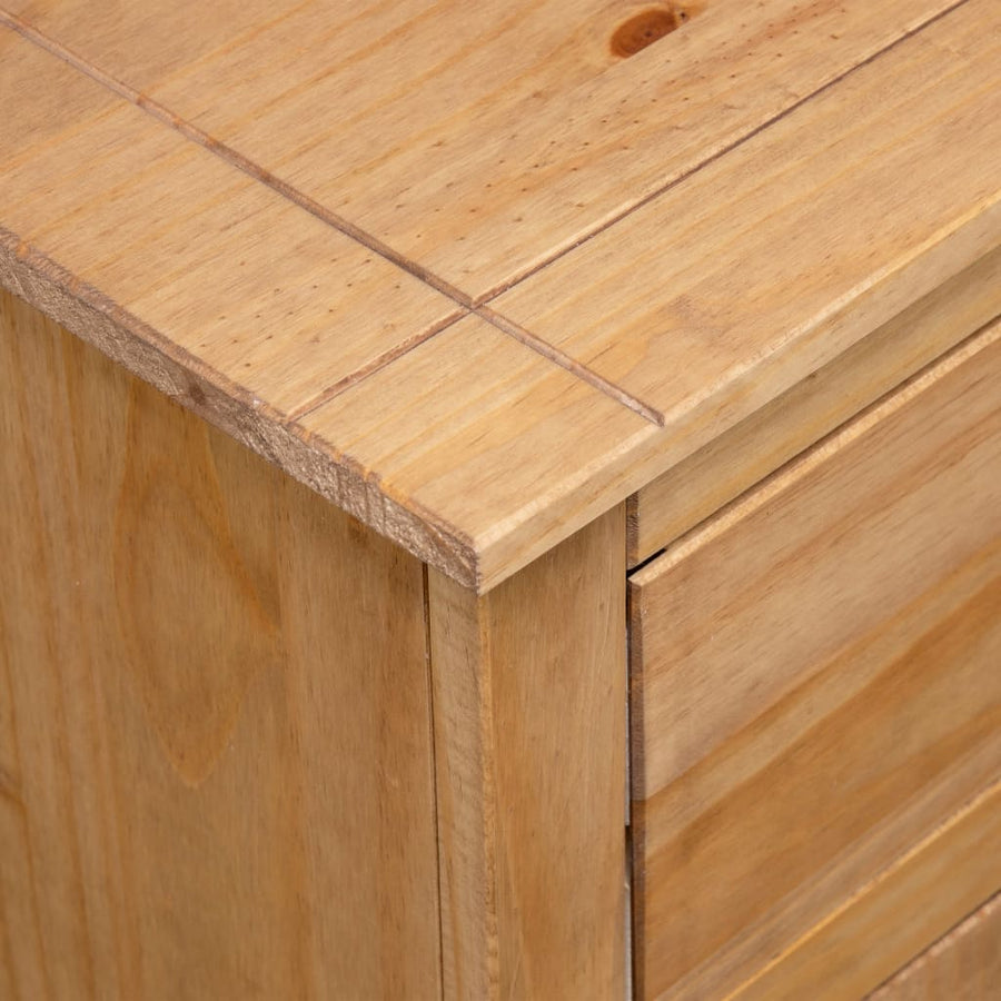 Dressoir Panama Range 93X40X80 Cm Massief Grenenhout Bruin