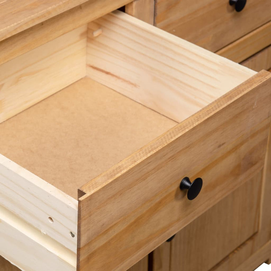 Dressoir Panama Range 93X40X80 Cm Massief Grenenhout Bruin