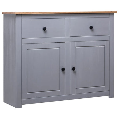 Dressoir Panama Range 93X40X80 Cm Massief Grenenhout Grijs