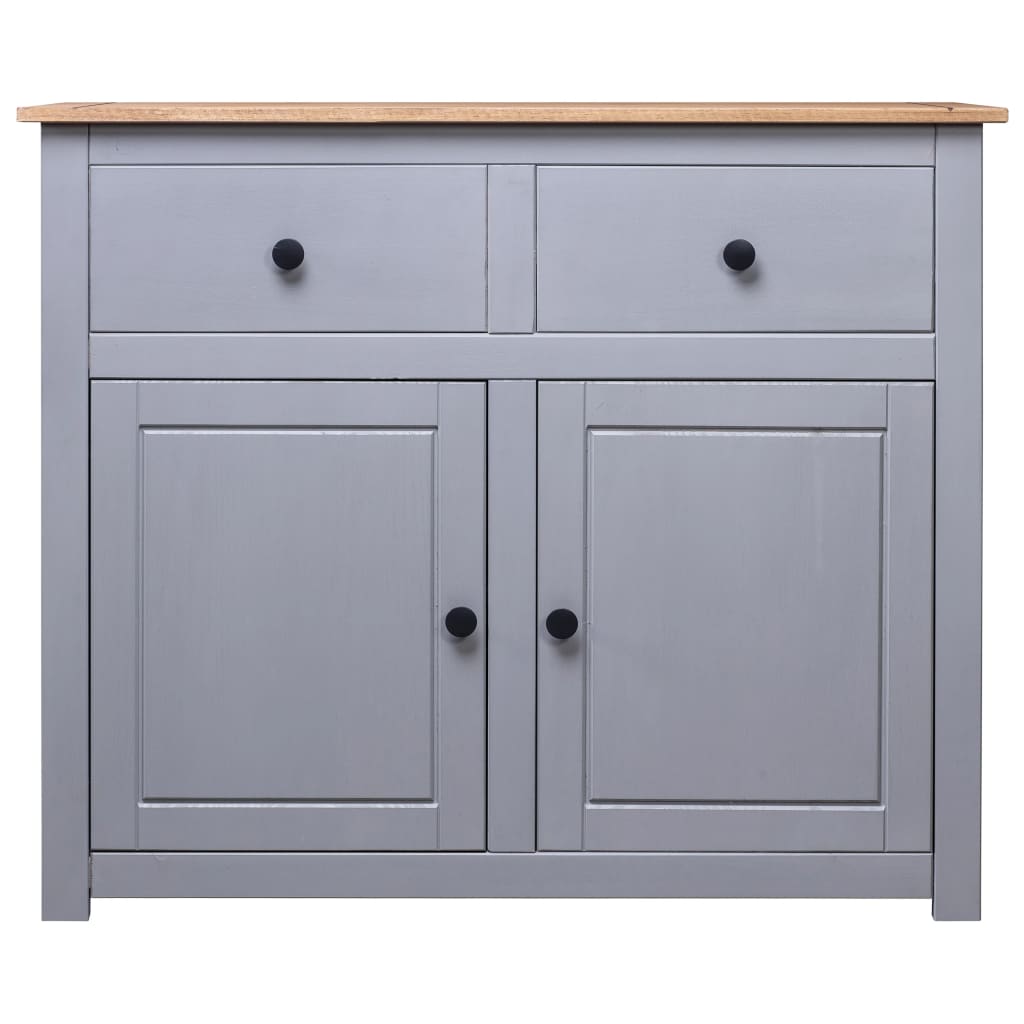 Dressoir Panama Range 93X40X80 Cm Massief Grenenhout Grijs