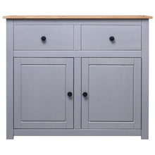 Dressoir Panama Range 93X40X80 Cm Massief Grenenhout Grijs