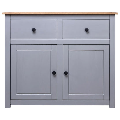 Dressoir Panama Range 93X40X80 Cm Massief Grenenhout Grijs